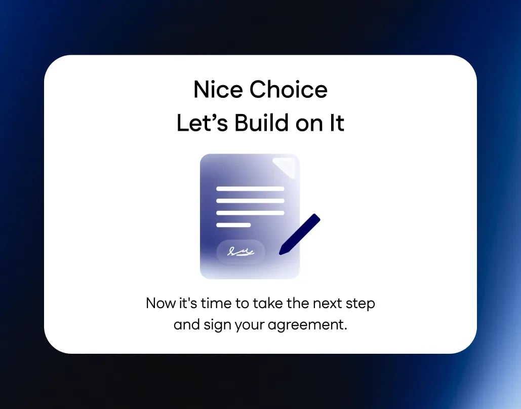 Portal agreement card