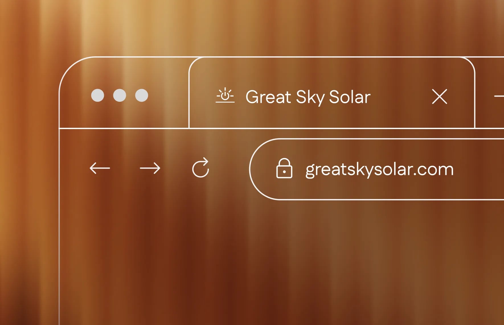 Great Sky Solar browser chrome